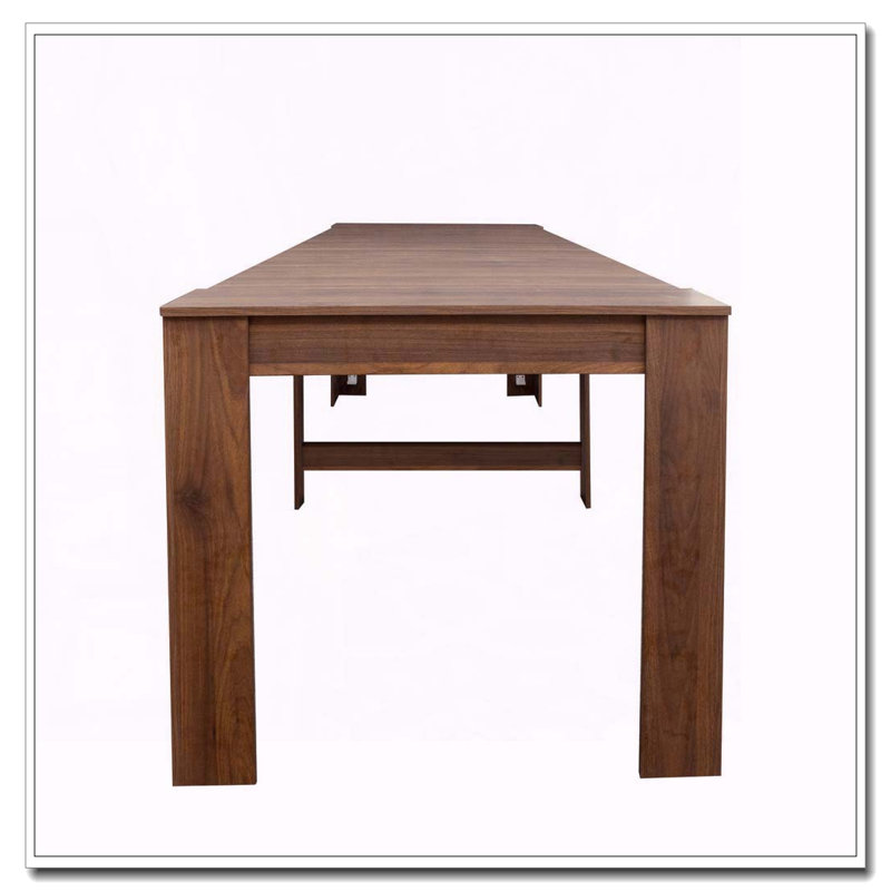 Table de salle à manger multifonctionnelle extensible, Noyer