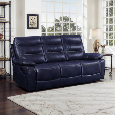 Upholstered 90.4'' Reclining Sofa