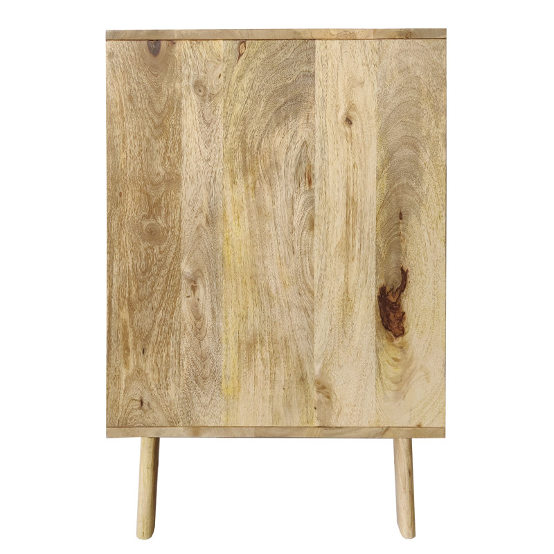 Crowell 120 Cm Wide 2 Drawer Mango Wood Sideboard, Natural