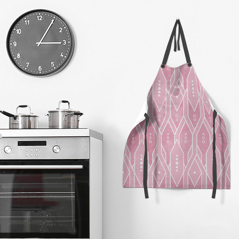 Tablier de treillis, Rose