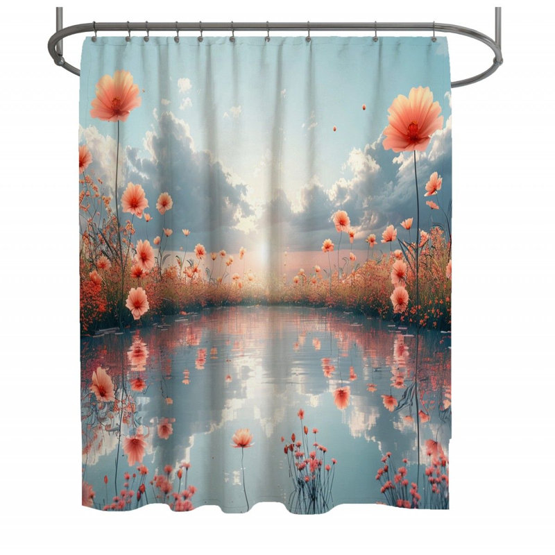Cassedy Shower Curtain, 73" H x 70" W