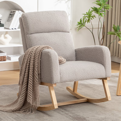 Solid Wood Rocking Chair for Living Room - Handcrafted Comfort & Timeless Design by Isabelle & Max