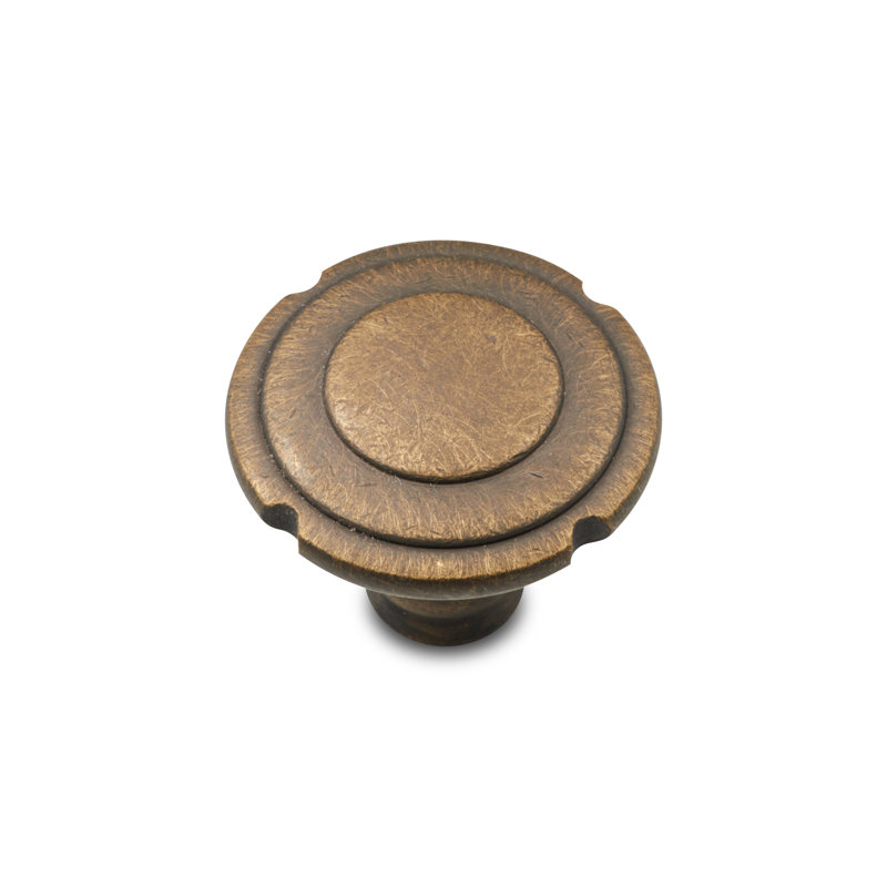 CK Series 1 1/2" Diameter Mushroom Knob, Antique English, Small