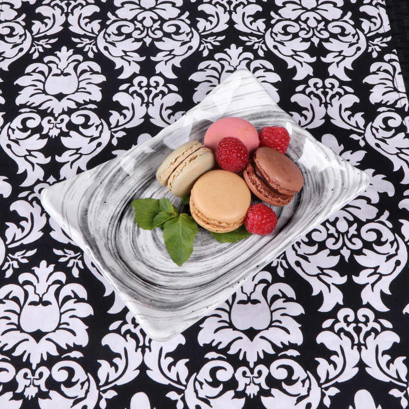 Van Gogh 7.1'' Melamine Plate, Black