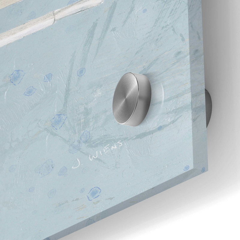 «Serene Seaside I» par James Wiens, art mural en verre acrylique, H 24 po x l 24 po x P 0,2 po