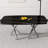 Large modern minimalist rectangular dining table with 0.39 "imitation marble black tabletop