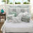 Elegant Comfort Bedding Sets Cotton Percale Aqua Farmhouse Style