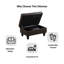 Repose-pieds avec rangement en faux cuir-1098297457