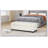 50" Ottoman Bench in Textured Fabric, Rectangular Design with Hinged Lid for Seating, Footrest, and Hidden Storage, Perfect for Living Room, Bedroom, or Entryway-148690815