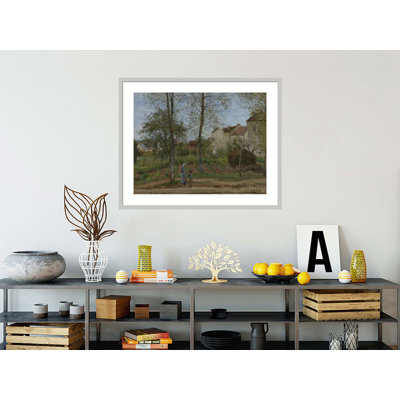 «Homes at Bougival (Autumn)» par Camille Pissarro, impression giclée encadrée