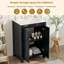 Ensemble de meuble-lavabo simple 24 po avec plateau en bois manufacturé Inah