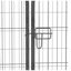 8 panneaux de enclos pour animaux en métal avec porte simple, forme de bricolage-124607314-125284018