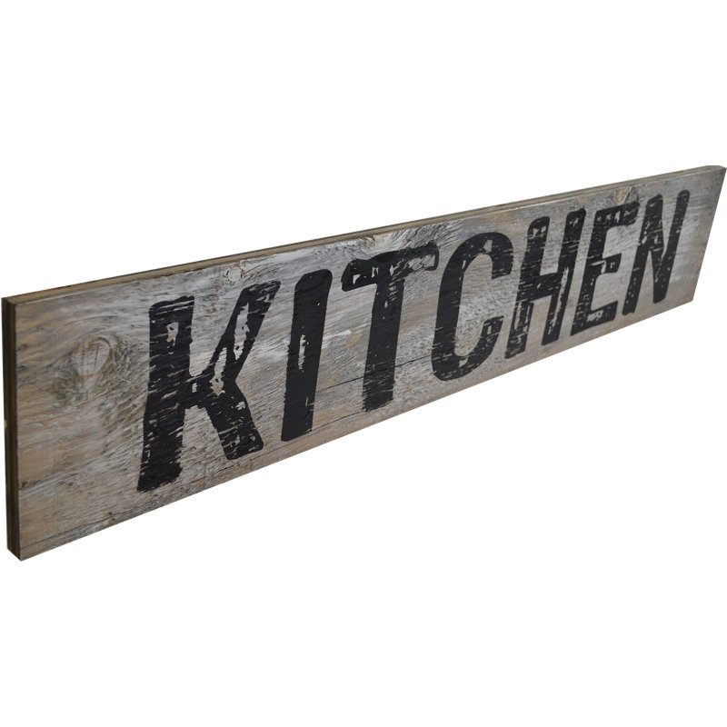 « cuisine », art textuel sur bois