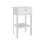 Table de chevet Newcastle avec un tiroir et une tablette ouverte, table de chevet moderne-52742576