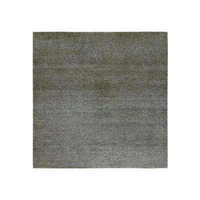 10'x10' Grandma Grey Undyed Modern Grass Hand Knotted Wool Oriental Rug 6CB4F996086D482FBE4B06A71BDC77F9