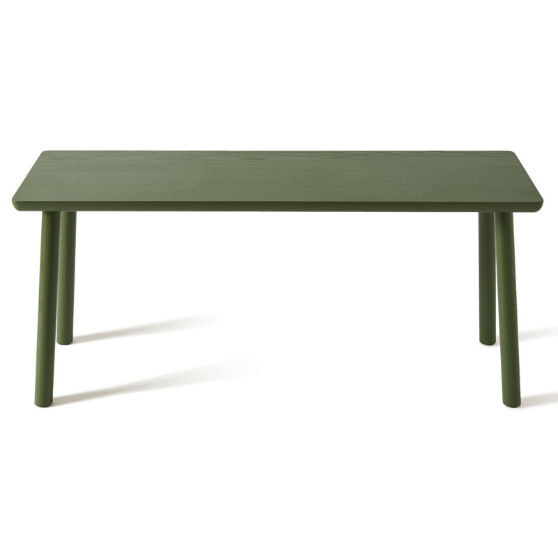 Solid Wood Bench, Green