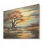 Baobab rouge, paysage, arbre, baobab, art sur bois de pin naturel-1003579889