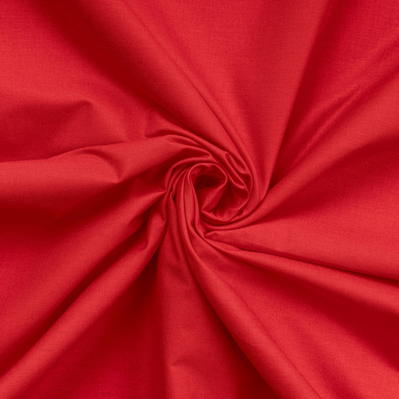 Premium King Fitted Sheet, 100% Cotton Ranforce, 63 x 79 + 11.8 Deep Pocket | 145 Thread Count, Machine Washable at 86°F, Vibrant Red Color | Soft, Breathable, and Durable Bedding for Ultimate Comfort