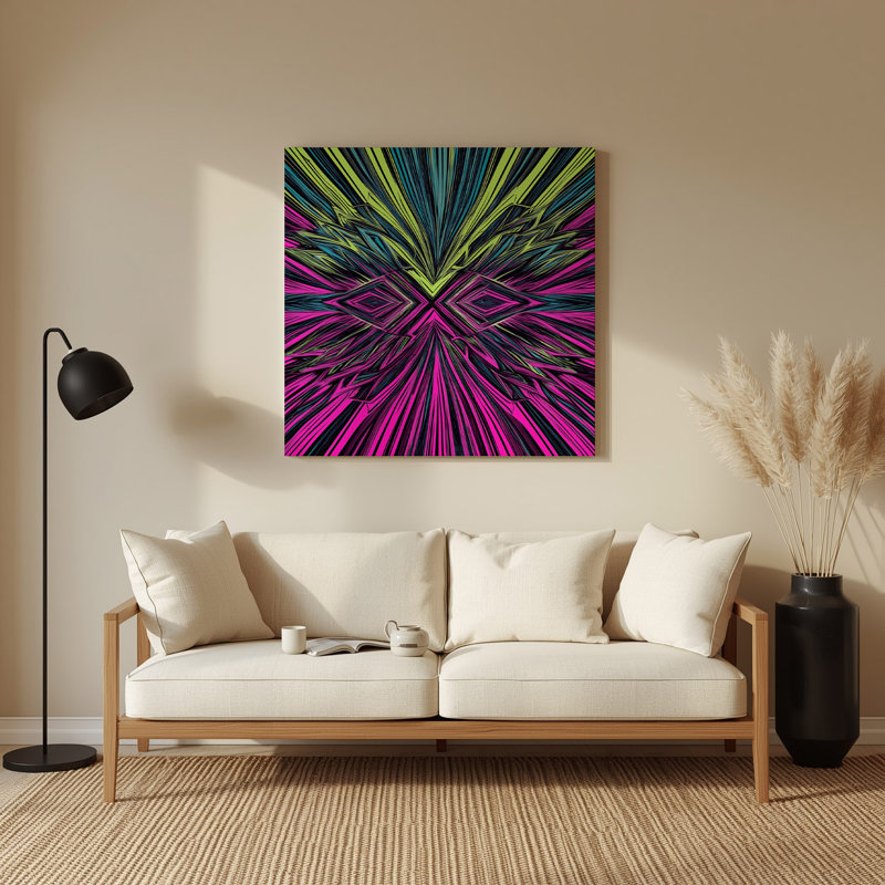 Art mural Op mauve 30, H 144 po x l 144 po x P 0,05 po
