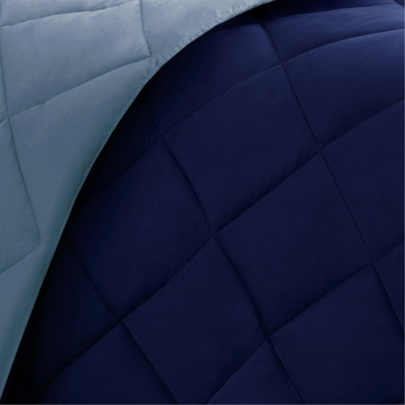 Comforter Set Full  Size, Full 3M Scotchgard Diamond Quilting Reversible Down Alternative For Cozy & Stain-Resistant Bedding