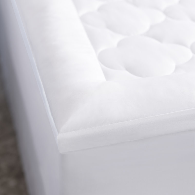 Billowy Clouds 2" Cotton Quilted Mattress Pad, 75" L x 39" W