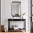 36'' x 24'' Leyburn Solid Wood Black Modern Rectangular Pine Framed Wall Mounted Mirror For Bathroom&Bedroom-1381062896