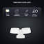 Projecteur à DEL à double tête Fusion X Duo, 3 000 lumens, 4 000 K, 30 W, à intensité variable, cour crépuscule à l'aube - blanc-111757800