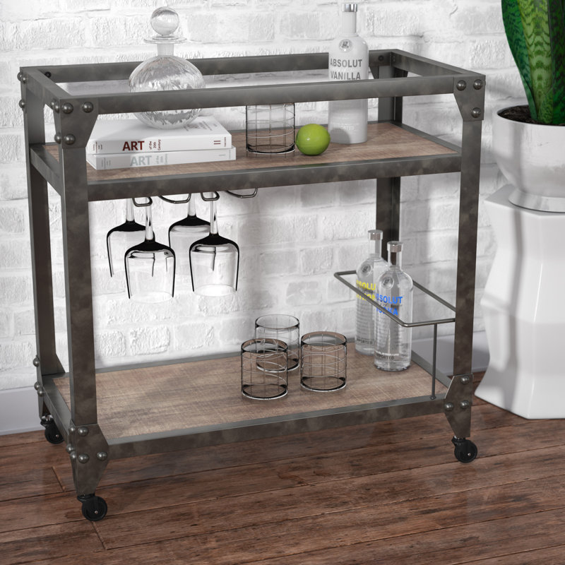 Industrial Bar Cart