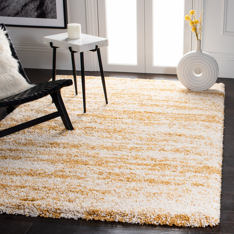 Maskell Shag Performance Abstract Rug, Rectangle 6' x 8'
