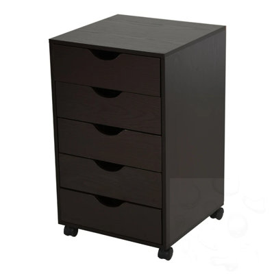Office Cabinet with 5 Drawers and Wheels