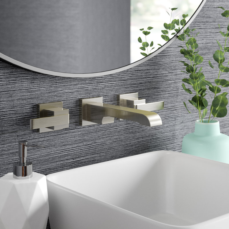 Ara Wall Mounted Bathroom Faucet, Brilliance Stainless