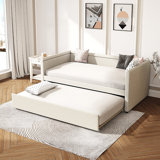 Twin Size Upholstered Daybed With Trundle