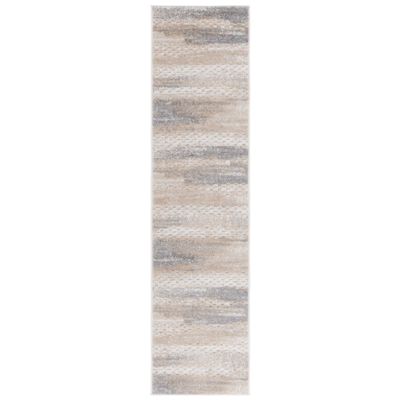 Tapis abstrait Keylen Performance, Tapis de couloir 2 pi x 8 pi