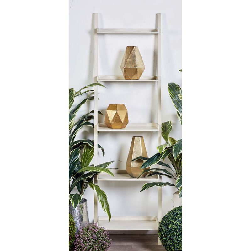 Noemi Ladder Bookcase, Antique White