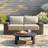 Isadora 85.4'' Patio Wicker Sofa with Cushions