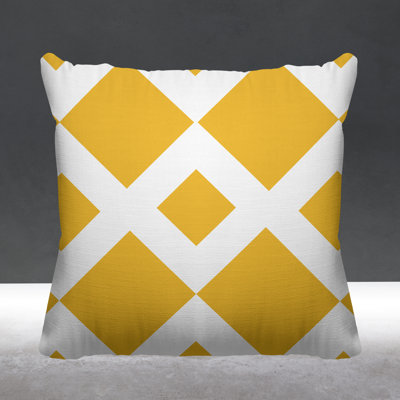 Farrell Geometric Outdoor Reversible Throw Pillow