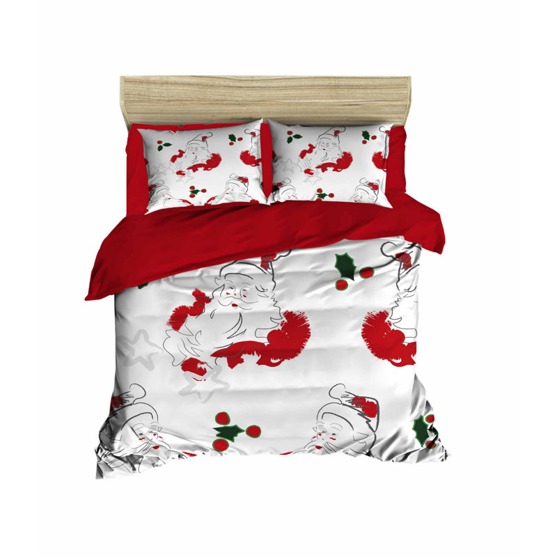Bruton Polyester No Pattern Duvet Cover Set with Pillowcases Included