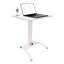 Bureau pour travailler debout en forme de T à hauteur réglable de 25,5 po Merrielle-1452940463