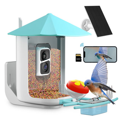 Security Camera Outdoor, Bird Feeder Camera, Auto Capture Bird & Motion Detection