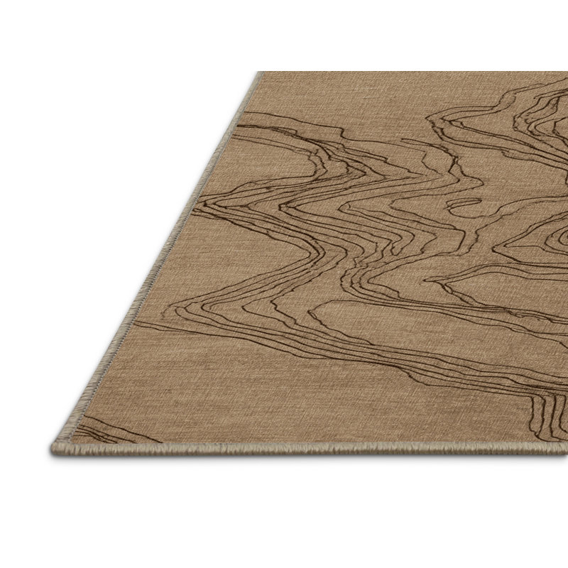 Machine Washable Turkish Beige Area Rug, Rectangulaire 2 pi x 3 pi