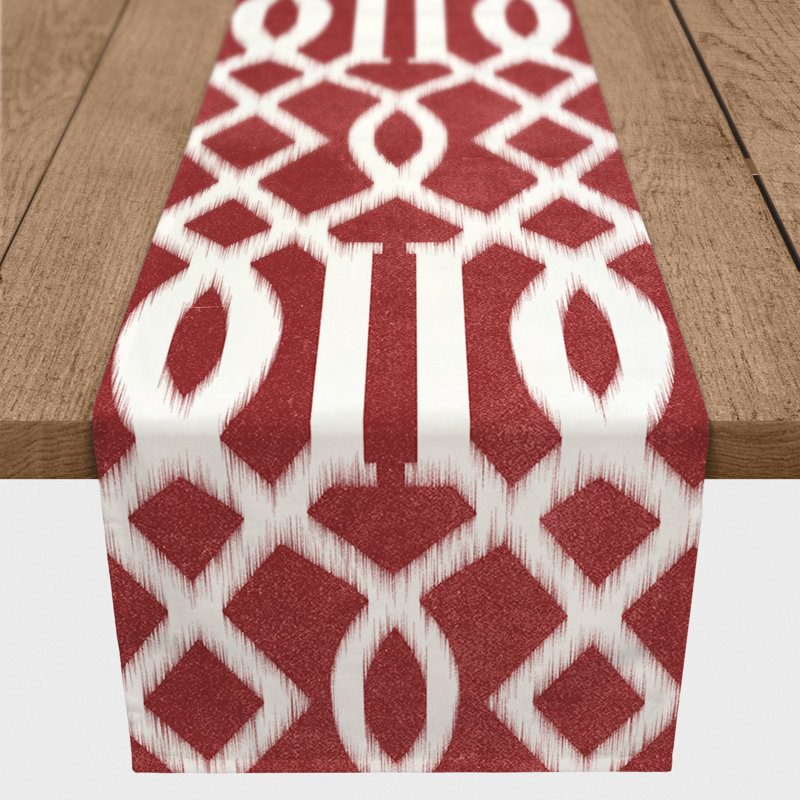 Chemin de table Jak-John, 90 po x 16 po, Rouge