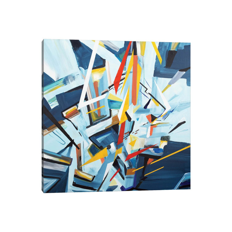 Buildings by Piero Manrique - Wrapped Canvas Painting, 30.48 cm H x 30.48 cm W