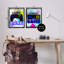 «Gamer Zone Splash», ensemble de 2 toiles flottantes encadrées par Kim Allen-302332057-302332060