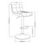 Tabouret pivotant à hauteur réglable-12800309