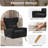 Modern Velvet Accent Chair With Wingback Design Gold Metal Legs And Pillow – Elegant Lounge Chair For Living Room & Bedroom-984239736