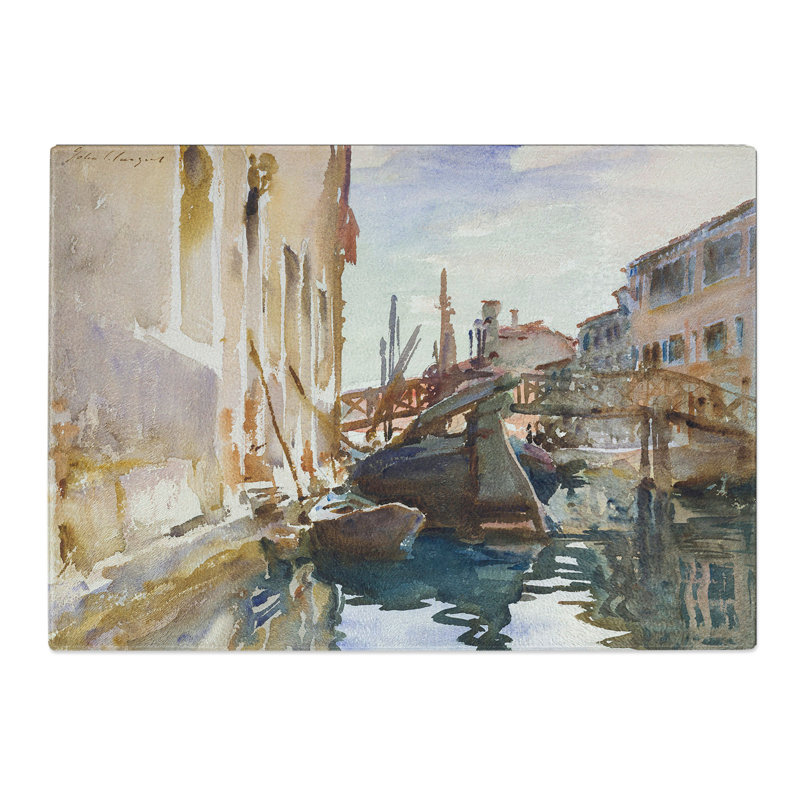 Boats in Giudecca by John Singer Sargent Chopping Board, 0.4cm H x 28.5cm W x 39cm L