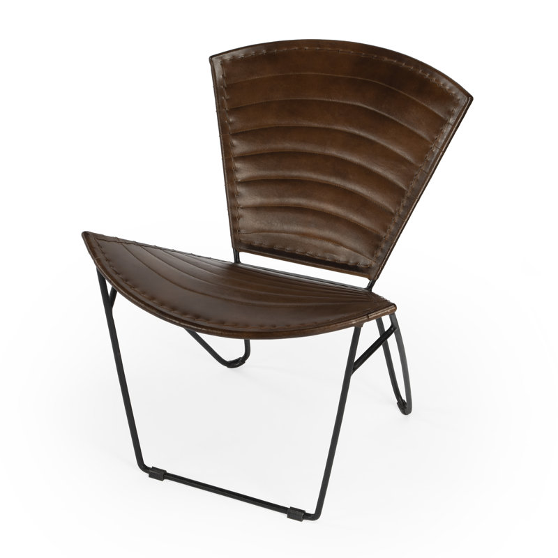 Chaise d'appoint 23 po Jovanjit, Brun foncé