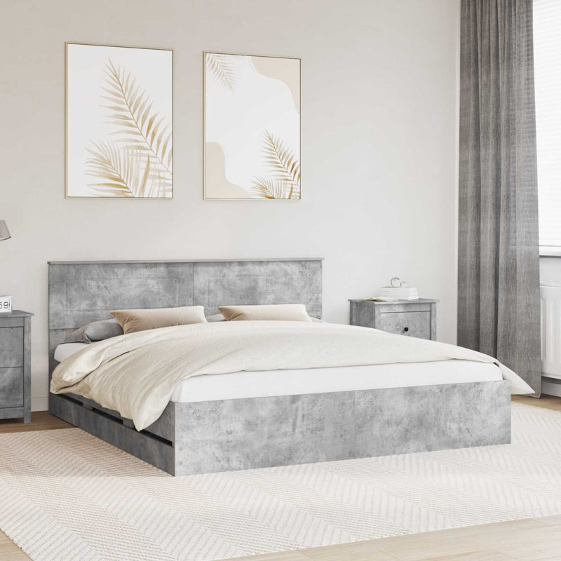 Bed, Super King (6'), Concrete Grey