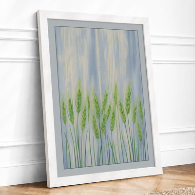 Weathered Wheat Rustic - Framed Print