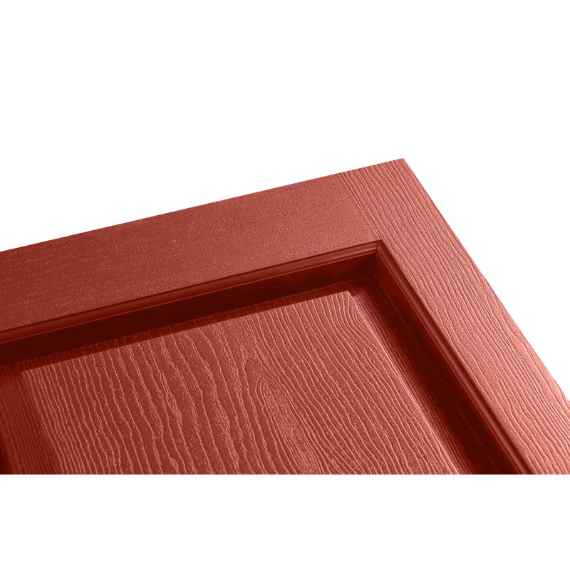 Paire de volets avec panneaux en vinyle surélevés standard, Rouge, 60 po x l 12 po x P 1 po